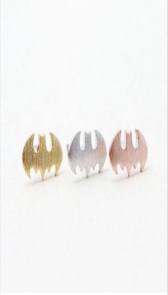 

fashion jewellery punk bolt animal bats stud earrings earrings gothic women festival gift of men4883648, Golden;silver