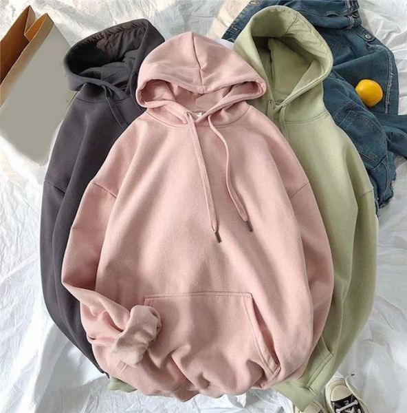 

ebaihui women winter hoodies warm oversized couple sweatshirts harajuku hooded men women hoody 20216690994, Black