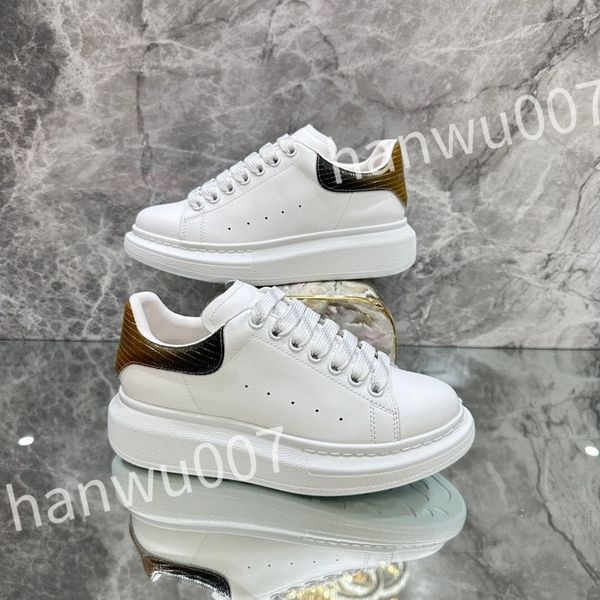 

new luxury sneakers designer casual shoes men shoe white calfskin flat classic fashion breathable trainer sneaker size 35-46 xsd230414, Black