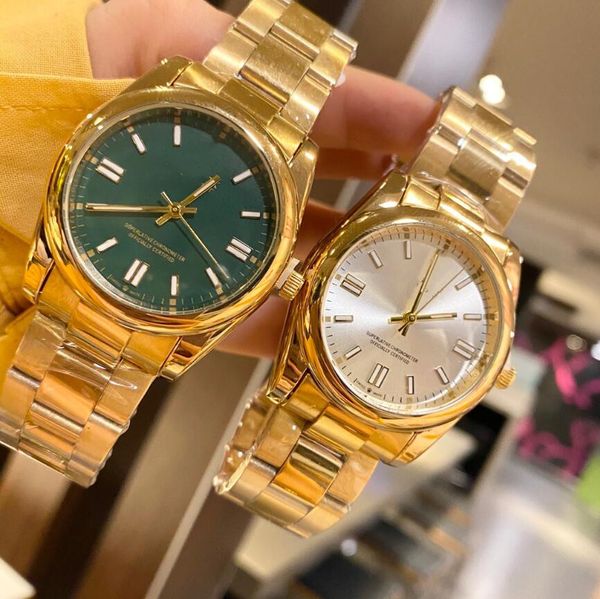 

luxury designer watch mens watch movement full stainless steel waterproof gold 36mm datejust holiday gift womens watches, Slivery;golden