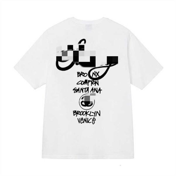 

men's t-shirts stussys polos tees t shirts new plus size mens shirt summer fashion dice print short sleeve casual breathable brand tig, White;black