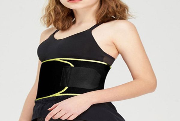 

waist support trimmer sweat belt wrap fats tummy stomach sauna supplies for walking jogger yoga sports6321325, Black;gray