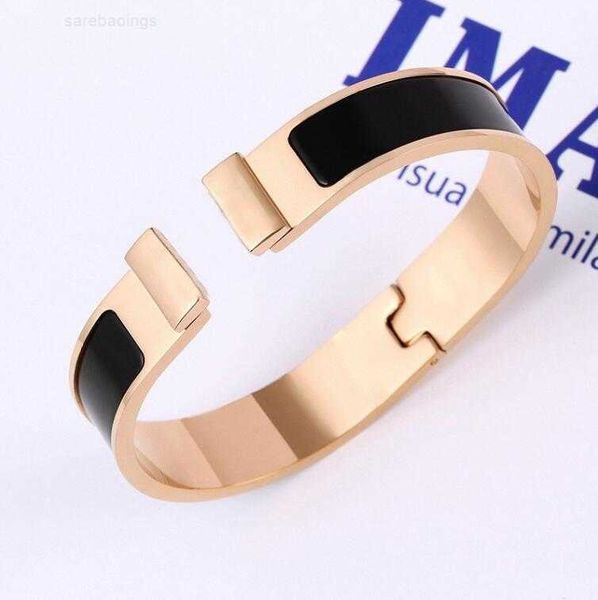 

bracelet luxury brand her max gold for designer letter bangle luxury brand enamel men and women fashion bracelets everyday accessories party, Black
