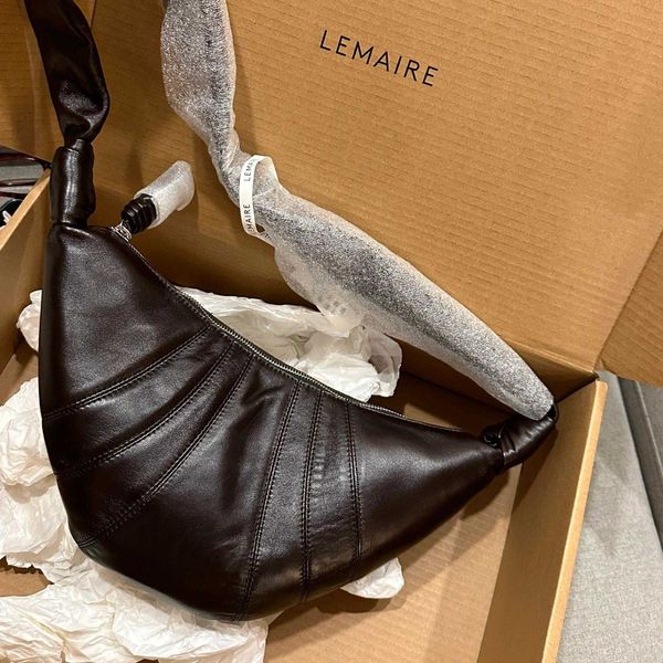 

ox horn lemaire bag lemaire cow horn bag soft sheepskin shoulder oblique cross dumpling bag genuine leather underarm stick bag small design