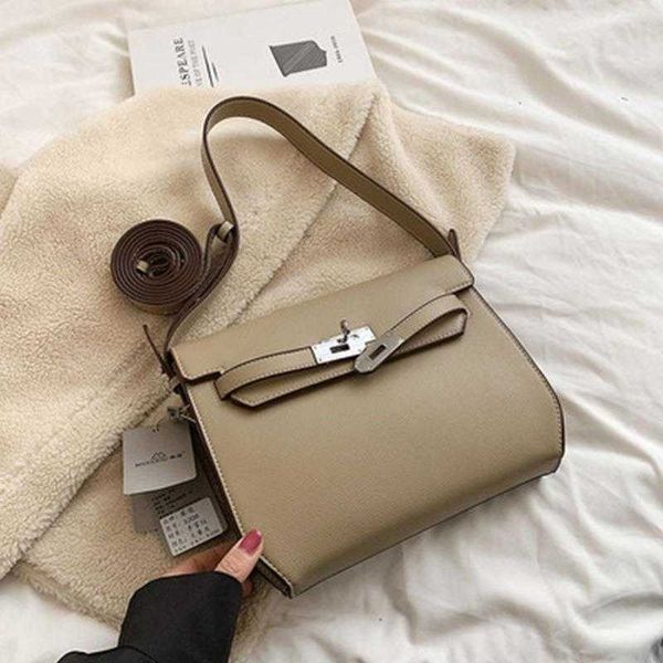 

designer hemrres tote bag 2023 new genuine leather kelys underarm advanced commuter messenger bag large capacity three shoulder strap one cr