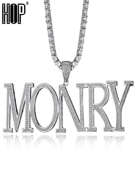 

hip hop custom name bubble cubic zirconia bling combination words iced out chain pendants necklaces for men jewelry 2010142723349, Silver