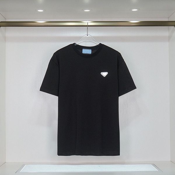 

designer t shirt men womens t shirt luxe print short sleeve high street loose oversize casual white gray t-shirt pure cotton for men and wo, White;black