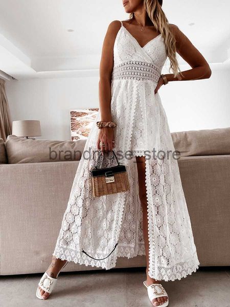 

basic casual dresses summer 2022 women suspender playsuit dress casual sleeveless hollow out floral lace sling sundress party street beach o, Black;gray