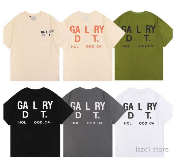 

men's t-shirts galleryes depts designer summer gallary shirt alphabet printed star same round neck short sleeve t-shirt for men and wom, White;black