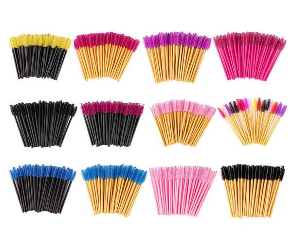 

new good quality disposable 50 pcspack eyelash eye lash makeup brush mini mascara wands applicator brush eyelash extension tool8705043