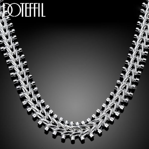 

pendant necklaces doteffil 925 sterling silver double round bead chain necklace for man woman wedding engagement charm fashion jewelry 23071
