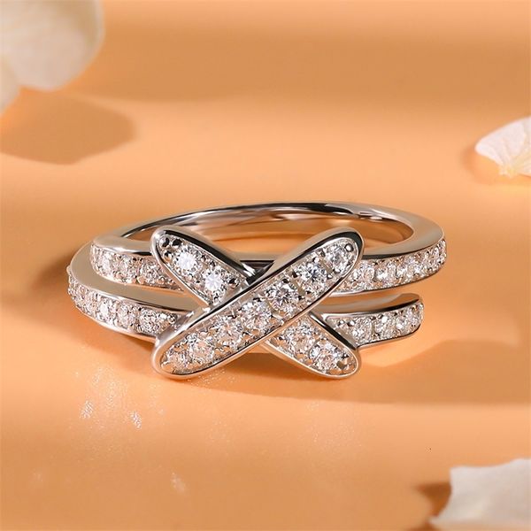 

with side stones ring for women wedding band 925 sterling silver 0 311 d color vvs1 diamond rings luxury quality jewelry gift 230710