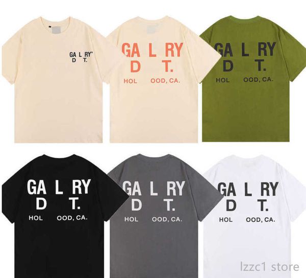 

men's t-shirts galleryes depts designer summer gallary shirt alphabet printed star same round neck short sleeve t-shirt for men and wom, White;black