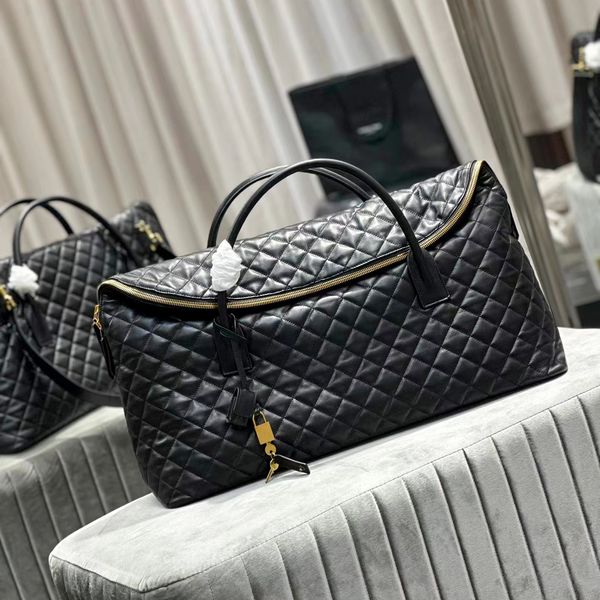 

womens oversized es quilted leather travel bag mens keepall sport tote clutch luggage bags luxurys crossbody hand bag designer duffle should
