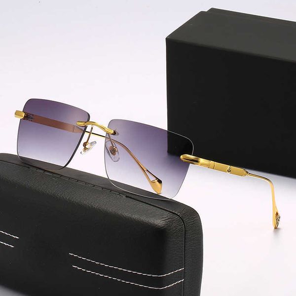 

fashion mercedes-benz sunglasses new frameless fashion trend glasses benz sunglasses men's and women's same optical frame can be e, White;black