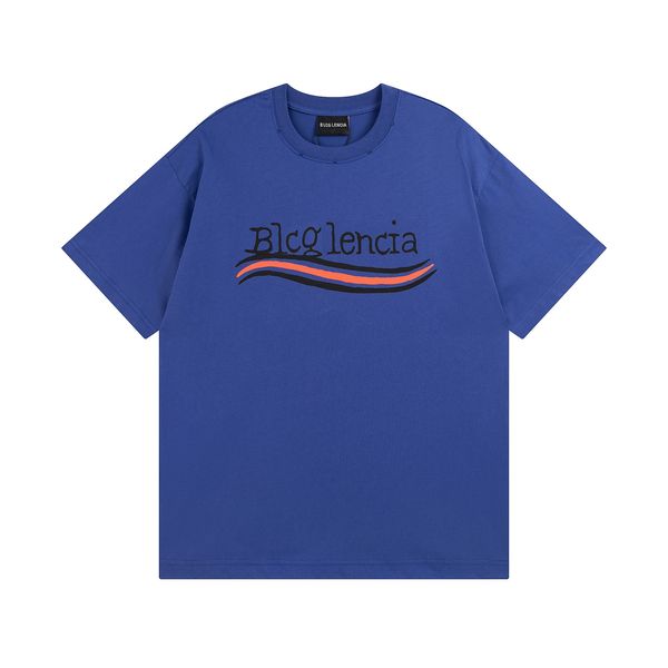 

blcg lencia 2023 summer new 250g 100% cotton fabric t-shirt men print color drop sleeve loose tshirts oversize 2023233, White;black