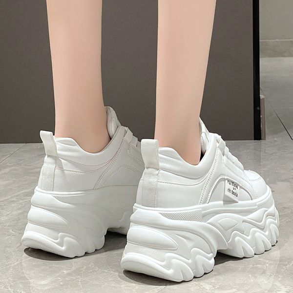 

dress shoes white black chunky sneakers women spring autumn thick bottom dad shoes woman fashion pu leather platform sneakers ladies 230710