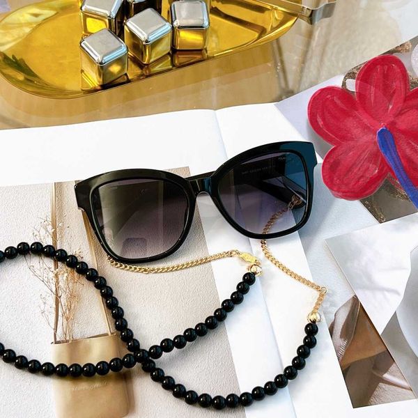 

xiao xiang family sunglasses 23 spring new xiangjia beaded chain for women 5487 net red fashion 10m9o, White;black