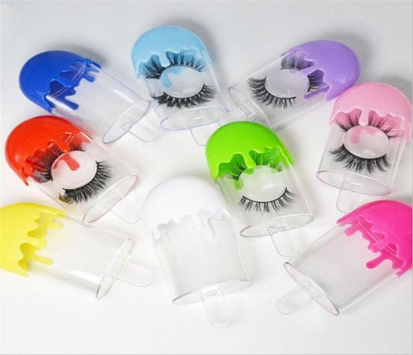 

false eyelash packaging boxes ice cream 3d mink fake eyelashes empty box with tray whole4582771