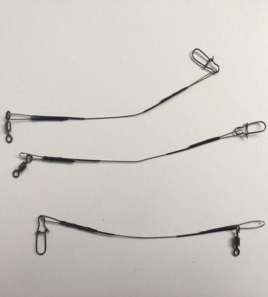 

3pcs 5quot 12 lb high qulity micro leader w crane swivel fishing lure hooks line trace wire leader swivel spinner shark7881458