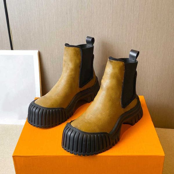 

luxury designer ruby flat low ankle boots women laureate platform desert leather winter martin shoes trim zipper rubber sole sneakers with o, Black