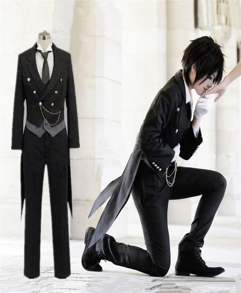 

new anime black butler kuroshitsuji sebastian michaelis cosplay costume uniform outfit halloween costumes for women mens carnival 1417634
