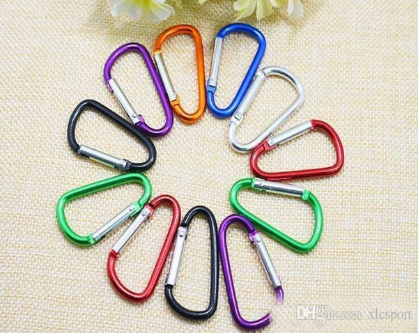 

whole5cm d shaped aluminium alloy carabiner key ring for outdoor 100pcslot 6697625