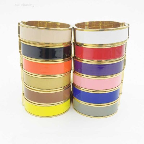 

bracelet luxury brand her max fashion love bracelet bangle womens gift 18k gold mens color enamel designer jewelry trend letter buckle titan, Black