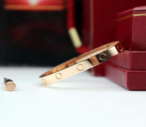 

ca designer high end luxury screwdriver love bracelet classic fashion bracelet stainless plated 18k gold jewelry christmas 1001325, Black