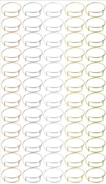 

bangle 60pcs expandable bracelets for women high polished vintage style adjustable wire party bracelet diy jewelry making43280293648733, Black