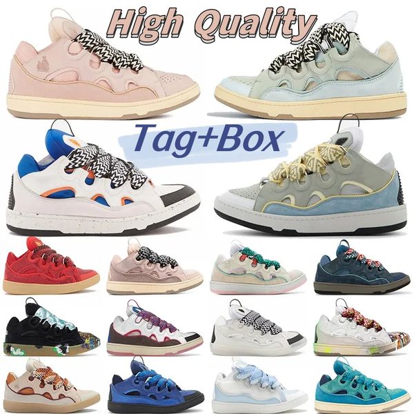 

luxury shoes designer casual shoe laceup extraordinary embossed leather curb sneakers calfskin rubber nappa platform sole fashion women men