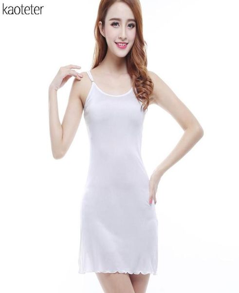 

whole100 pure silk women full slips black underskirt underdress soft underwear strap solid inner petticoat slip woman m4304978, Black;red