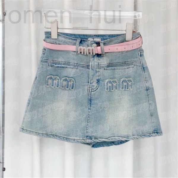 

women's plus size pants designer fashion women denim skirts shorts with belt designers summer design letter short pant for woman p92b, Black