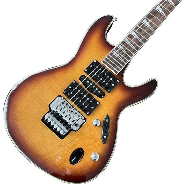 

classic sunset color double single pickups swing electric guitar professional