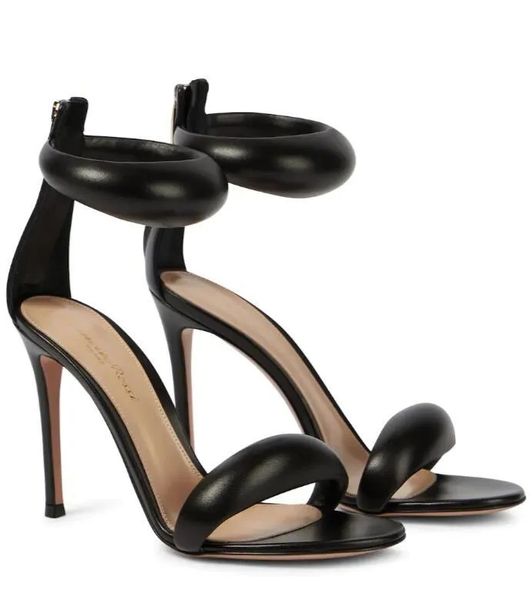 

designer women sandal rossi stiletto heels gr sandals dress shoes heel summer luxury shoes dress wedding shoes with box eu35-42, Black