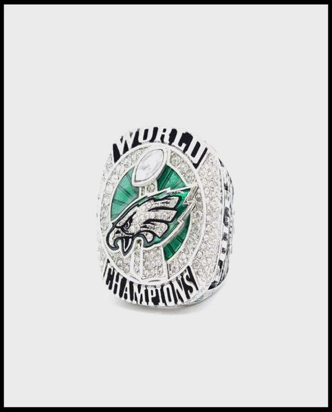 

philadelphia 2017 2018 eagle s world 52th wentz championship ring fan gift size 814 4258492, Golden;silver
