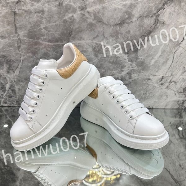 

2023 sneakers designer casual shoes men shoe white calfskin flat classic fashion breathable trainer sneaker size 35-46 xsd230414, Black