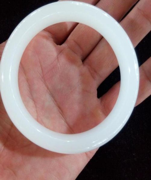 

5660mm natural white jade jade bracelet in hetian xinjiang china8327758, Black