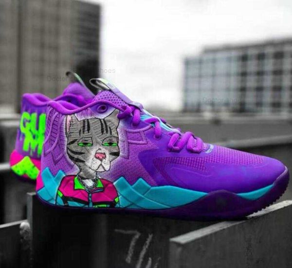 

queen lamelo ball city men basketball shoes sales mb1 purple glimmer pink green black sport shoe trainner sneakers size 7-12.5