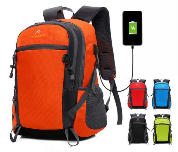 

2018 new style multipurpose outdoor usb charging sports backpack camping bag rucksacks travel backpack computer bag8183858