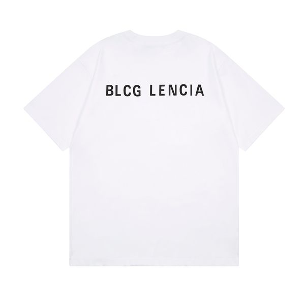 

blcg lencia 2023 summer new 250g 100% cotton fabric t-shirt men print color drop sleeve loose tshirts oversize 2023221, White;black