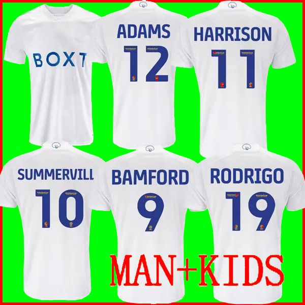 

23 24 bamford llorente leeds unitedes soccer jerseys 2023 adams aaronson harrison sinisterra james maillots de football shirt men kids kit b, Black;yellow