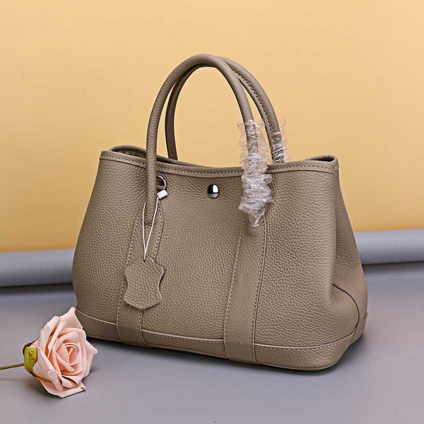 

garden party bags designer new bag lychee pattern women's fashion tote genuine leather high sense crossbodynj5n