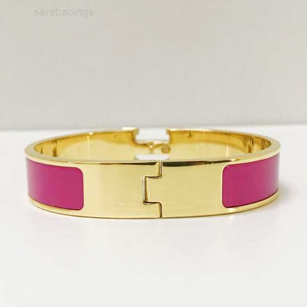 

designer bracelet luxury brand her max enamel rainbow bracelets bangle woman cuff fashion gold letter buckle bracelet for man women jewelry, Black