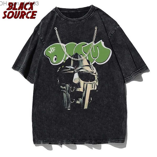 

men's t-shirts madvillain mf doom madlib t shirts men cotton vintage t-shirt round collar tee shirt short sleeve clothes summer z230711, White;black