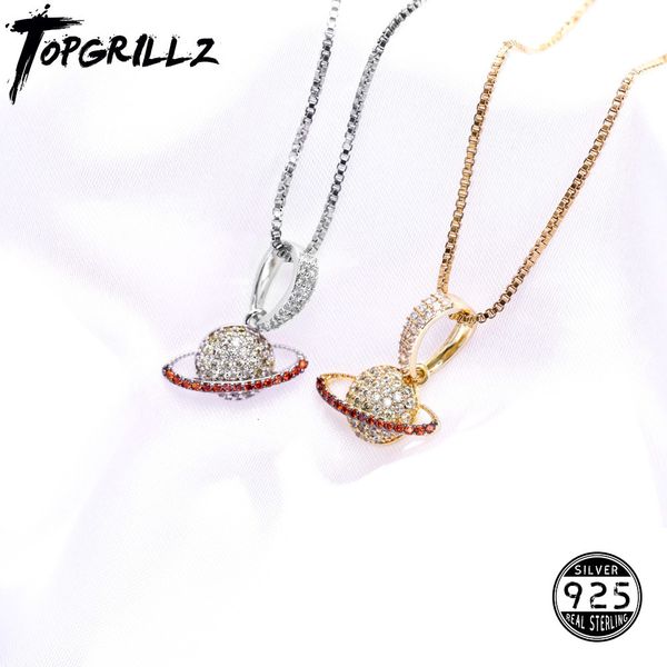 

pendant necklaces rillz 925 sterling silver planet pendant necklace 100% sterling silver charm fashion cubic zirconia necklace for women 230