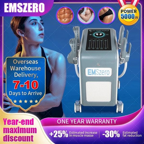 

2023 ems body muscle sculpt neo 14 tesla 6000w power hi-emt 4 pieces handle with pelvic stimulation pad optional emszero