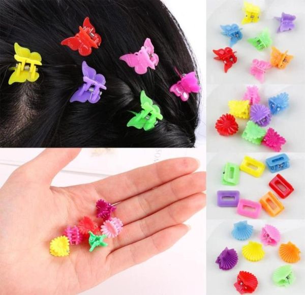 

girl hair clip small claw clip accessories with , butterfly, scallop, square headdress8255175, Slivery;white