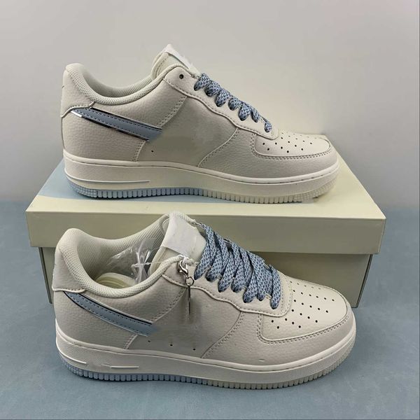 

basketball shoes af 1 white ice blue designer shoes sneaker sports with original box