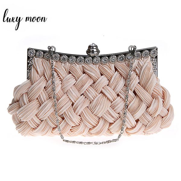 

evening bags spring bag weave clutch bags woman handbag silk elegant dinner ladies bag high grade handbag eb003 230711
